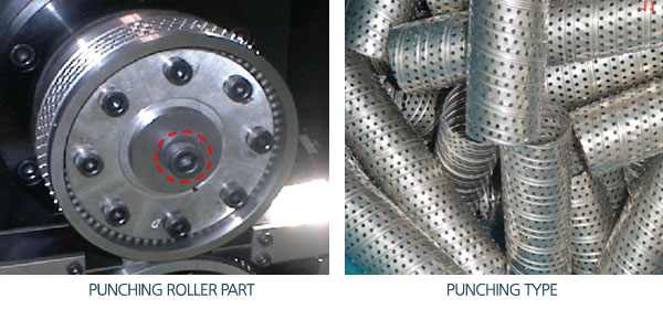 Auto Spiral Tube Making M/C(Model : UST-90E, Punching Hole Type)