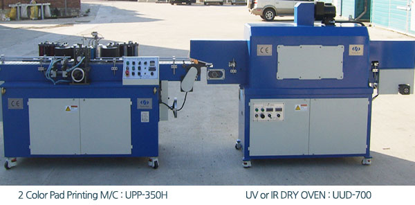 Two Color Auto Pad Printing M/C(UPP-200A, Passenger Type)