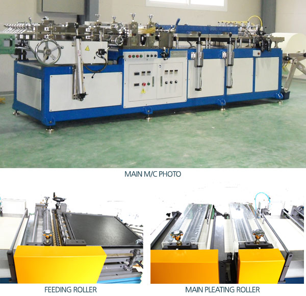 Rotary Paper Pleating M/C(Model : URP-700, Commercial Type)